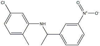 5-chloro-2-methyl-N-[1-(3-nitrophenyl)ethyl]aniline Structure
