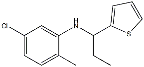 5-chloro-2-methyl-N-[1-(thiophen-2-yl)propyl]aniline 구조식 이미지