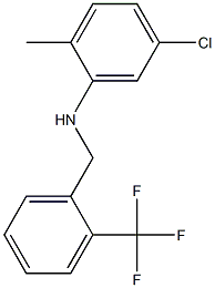 5-chloro-2-methyl-N-{[2-(trifluoromethyl)phenyl]methyl}aniline Structure