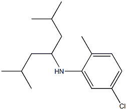 5-chloro-N-(2,6-dimethylheptan-4-yl)-2-methylaniline 구조식 이미지