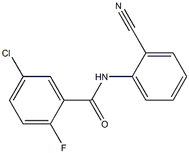 5-chloro-N-(2-cyanophenyl)-2-fluorobenzamide Structure