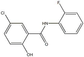 5-chloro-N-(2-fluorophenyl)-2-hydroxybenzamide Structure