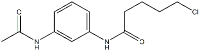 5-chloro-N-(3-acetamidophenyl)pentanamide 구조식 이미지