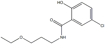 5-chloro-N-(3-ethoxypropyl)-2-hydroxybenzamide Structure