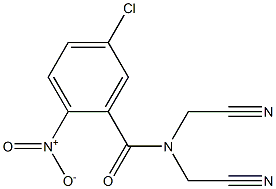 5-chloro-N,N-bis(cyanomethyl)-2-nitrobenzamide 구조식 이미지