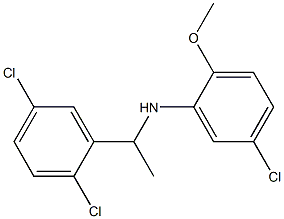 5-chloro-N-[1-(2,5-dichlorophenyl)ethyl]-2-methoxyaniline 구조식 이미지