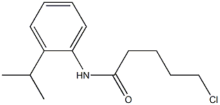 5-chloro-N-[2-(propan-2-yl)phenyl]pentanamide Structure