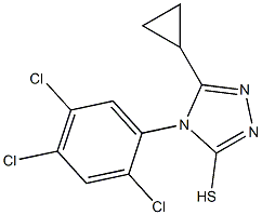 5-cyclopropyl-4-(2,4,5-trichlorophenyl)-4H-1,2,4-triazole-3-thiol Structure