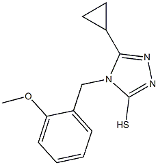 5-cyclopropyl-4-[(2-methoxyphenyl)methyl]-4H-1,2,4-triazole-3-thiol 구조식 이미지