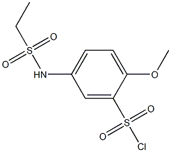 5-ethanesulfonamido-2-methoxybenzene-1-sulfonyl chloride 구조식 이미지
