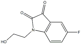 5-fluoro-1-(2-hydroxyethyl)-2,3-dihydro-1H-indole-2,3-dione 구조식 이미지