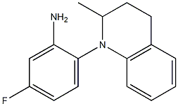 5-fluoro-2-(2-methyl-1,2,3,4-tetrahydroquinolin-1-yl)aniline Structure