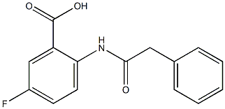 5-fluoro-2-(2-phenylacetamido)benzoic acid 구조식 이미지