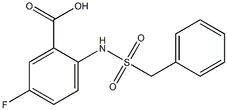 5-fluoro-2-(phenylmethanesulfonamido)benzoic acid Structure