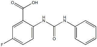 5-fluoro-2-[(phenylcarbamoyl)amino]benzoic acid Structure