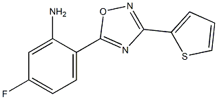 5-fluoro-2-[3-(thiophen-2-yl)-1,2,4-oxadiazol-5-yl]aniline Structure