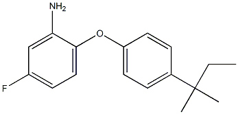 5-fluoro-2-[4-(2-methylbutan-2-yl)phenoxy]aniline 구조식 이미지