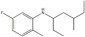 5-fluoro-2-methyl-N-(5-methylheptan-3-yl)aniline 구조식 이미지