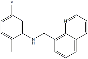5-fluoro-2-methyl-N-(quinolin-8-ylmethyl)aniline 구조식 이미지