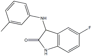 5-fluoro-3-[(3-methylphenyl)amino]-2,3-dihydro-1H-indol-2-one Structure