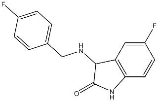 5-fluoro-3-{[(4-fluorophenyl)methyl]amino}-2,3-dihydro-1H-indol-2-one 구조식 이미지