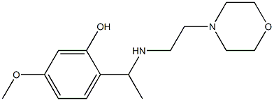 5-methoxy-2-(1-{[2-(morpholin-4-yl)ethyl]amino}ethyl)phenol 구조식 이미지