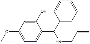 5-methoxy-2-[phenyl(prop-2-en-1-ylamino)methyl]phenol 구조식 이미지