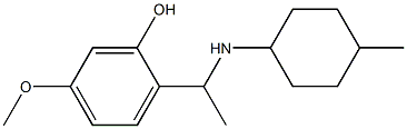 5-methoxy-2-{1-[(4-methylcyclohexyl)amino]ethyl}phenol 구조식 이미지