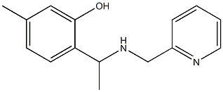 5-methyl-2-{1-[(pyridin-2-ylmethyl)amino]ethyl}phenol 구조식 이미지