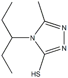 5-methyl-4-(pentan-3-yl)-4H-1,2,4-triazole-3-thiol Structure