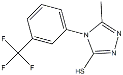 5-methyl-4-[3-(trifluoromethyl)phenyl]-4H-1,2,4-triazole-3-thiol 구조식 이미지