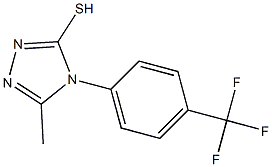 5-methyl-4-[4-(trifluoromethyl)phenyl]-4H-1,2,4-triazole-3-thiol Structure