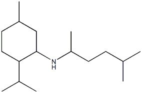 5-methyl-N-(5-methylhexan-2-yl)-2-(propan-2-yl)cyclohexan-1-amine 구조식 이미지