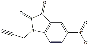 5-nitro-1-(prop-2-yn-1-yl)-2,3-dihydro-1H-indole-2,3-dione Structure