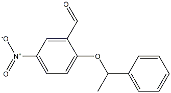 5-nitro-2-(1-phenylethoxy)benzaldehyde 구조식 이미지