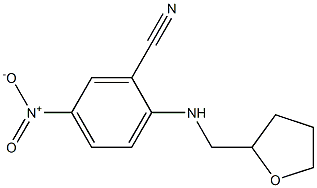 5-nitro-2-[(oxolan-2-ylmethyl)amino]benzonitrile Structure