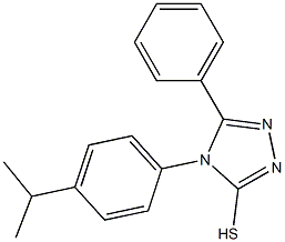 5-phenyl-4-[4-(propan-2-yl)phenyl]-4H-1,2,4-triazole-3-thiol 구조식 이미지