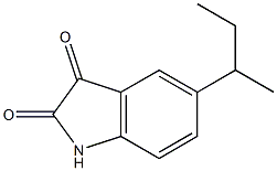 5-sec-butyl-1H-indole-2,3-dione 구조식 이미지