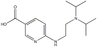 6-({2-[bis(propan-2-yl)amino]ethyl}amino)pyridine-3-carboxylic acid 구조식 이미지