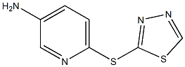 6-(1,3,4-thiadiazol-2-ylsulfanyl)pyridin-3-amine 구조식 이미지