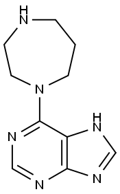 6-(1,4-diazepan-1-yl)-7H-purine 구조식 이미지