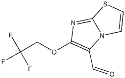 6-(2,2,2-trifluoroethoxy)imidazo[2,1-b][1,3]thiazole-5-carbaldehyde 구조식 이미지