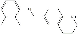 6-(2,3-dimethylphenoxymethyl)-1,2,3,4-tetrahydroquinoline 구조식 이미지