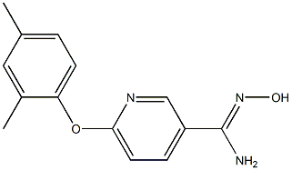 6-(2,4-dimethylphenoxy)-N'-hydroxypyridine-3-carboximidamide 구조식 이미지