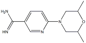 6-(2,6-dimethylmorpholin-4-yl)pyridine-3-carboximidamide 구조식 이미지