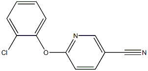 6-(2-chlorophenoxy)nicotinonitrile Structure