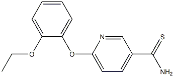 6-(2-ethoxyphenoxy)pyridine-3-carbothioamide Structure