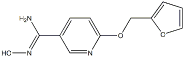 6-(2-furylmethoxy)-N'-hydroxypyridine-3-carboximidamide 구조식 이미지