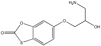 6-(3-amino-2-hydroxypropoxy)-2H-1,3-benzoxathiol-2-one Structure