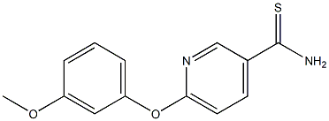 6-(3-methoxyphenoxy)pyridine-3-carbothioamide 구조식 이미지